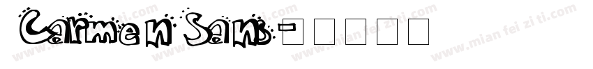 Carmen Sans字体转换